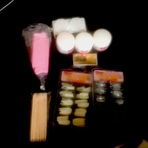 I’m selling these nails and powder and stuff never used